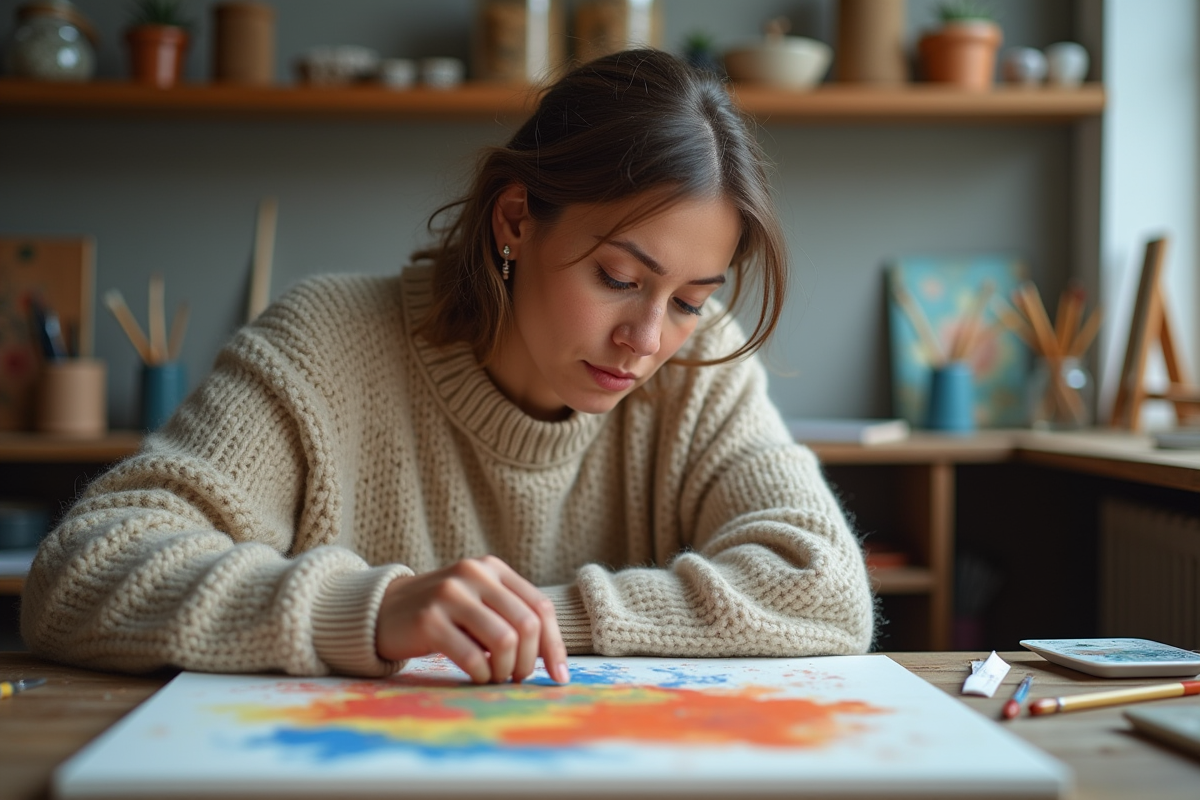 Identification d’une peinture : différencier l’acrylique de l’huile