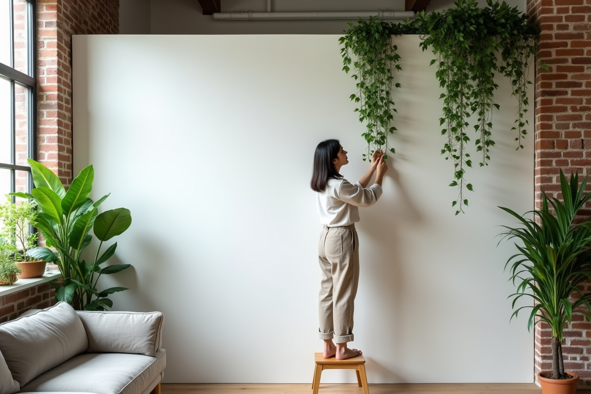 Décoration de grands murs : intégrer des plantes pour un design végétal
